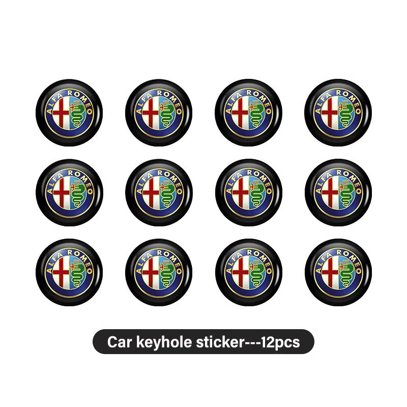 Bildekaler För Alfa Romeo Bilstyling Lås Nyckelhålskal Nyckelskydd Dekaler Dekorationstillbehör För Alfa Romeo Giulie