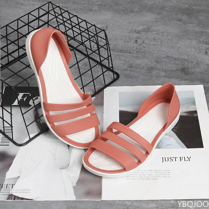 2026 Für Damen Sommer Ballerinas Bonbonfarbe Lässig Strand Outdoor Damen Jelly Sandalen Mode Offene Slides Schuhe