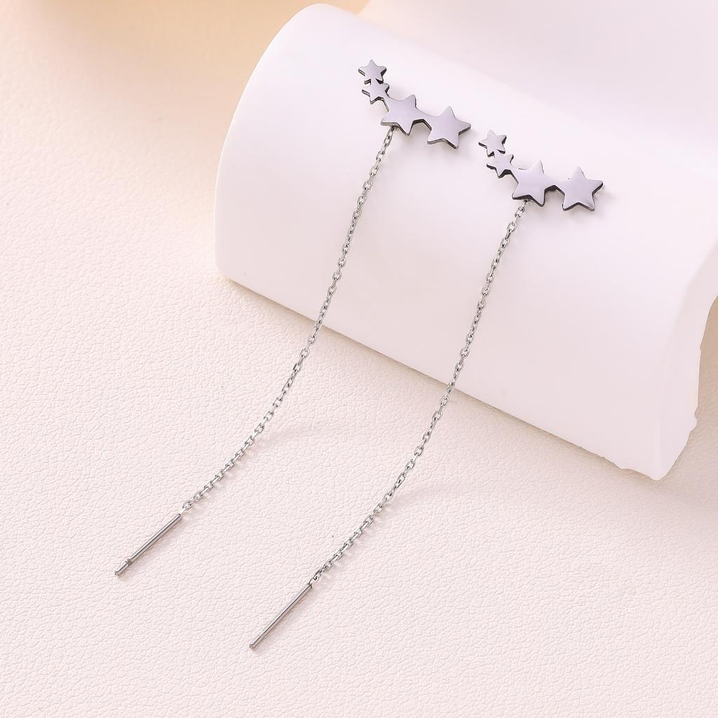 Star earline women's temperament personality trend earrings design sense cold wind earrings jewelry