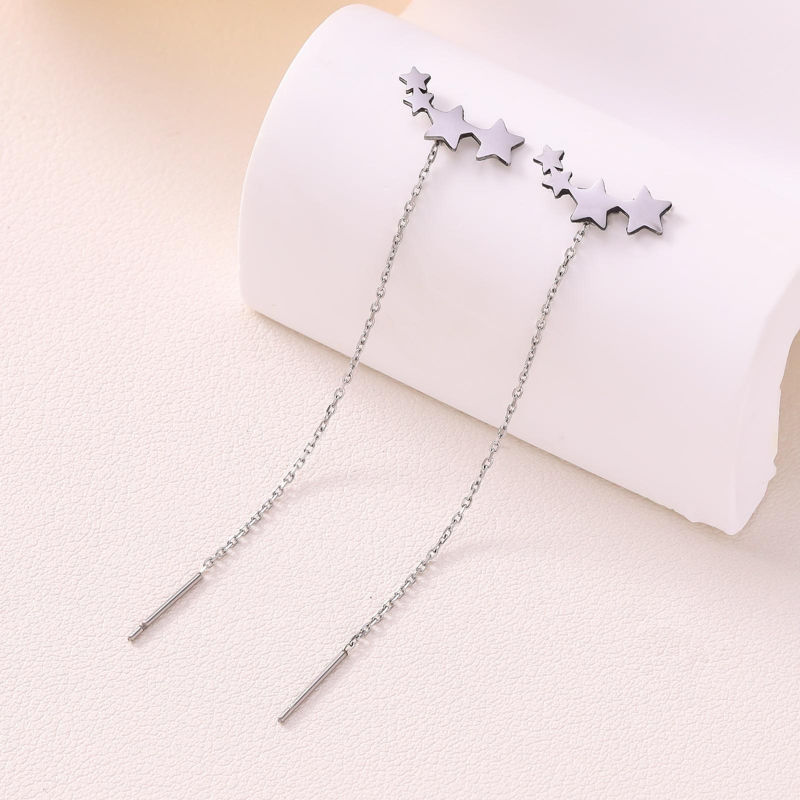 

Star earline women s temperament personality trend earrings design sense cold wind earrings jewelry