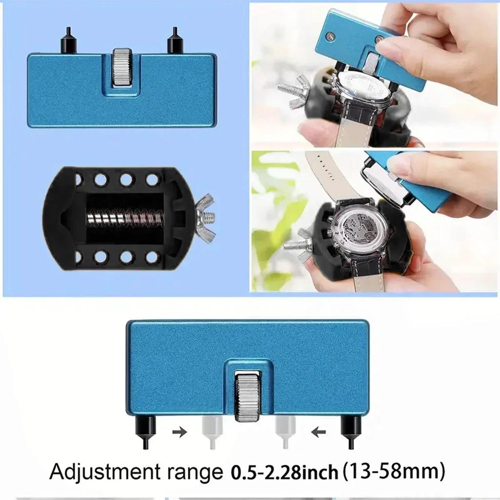 31 Pieces Watch Battery Replacement Kit Service Screwdriver Watch Band Replacement Tool Shell Opener Ideal Choice for Gifts