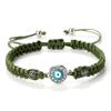 Women Crystal Blue Evil Eye Braided Bracelet Turkish Healing Yoga Couple Bracelet&Bangles Chain Pulsera Jewelry Gift