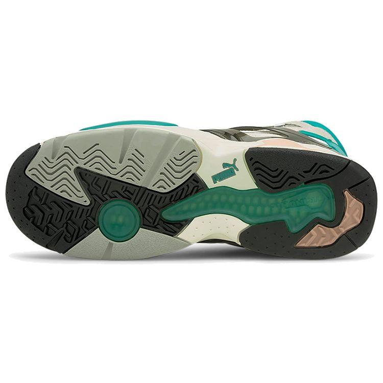 Puma Disc System Weapon Discstory High-Top Skate Shoes Pánské Skate Boty Khaki Šedá Zelená 374084-01