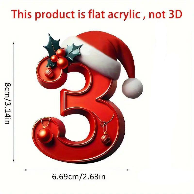 1 ks Digitální přívěsek Vánoční dekorace Vánoční stromek Závěsné ozdoby DIY Domácí nástěnná dekorace Nový rok Navidad Školní taška Příslušenství