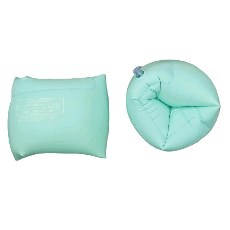 Thickened Inflatable Macaron Water Sleeve Adult Double Airbag Swimming Ring Arm Ring зелёный