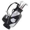 Mini Desktop  Golf Bag Pen Clock  Zinc Alloy PU Leather with Golf Pens Souvenir Set GiftBlack