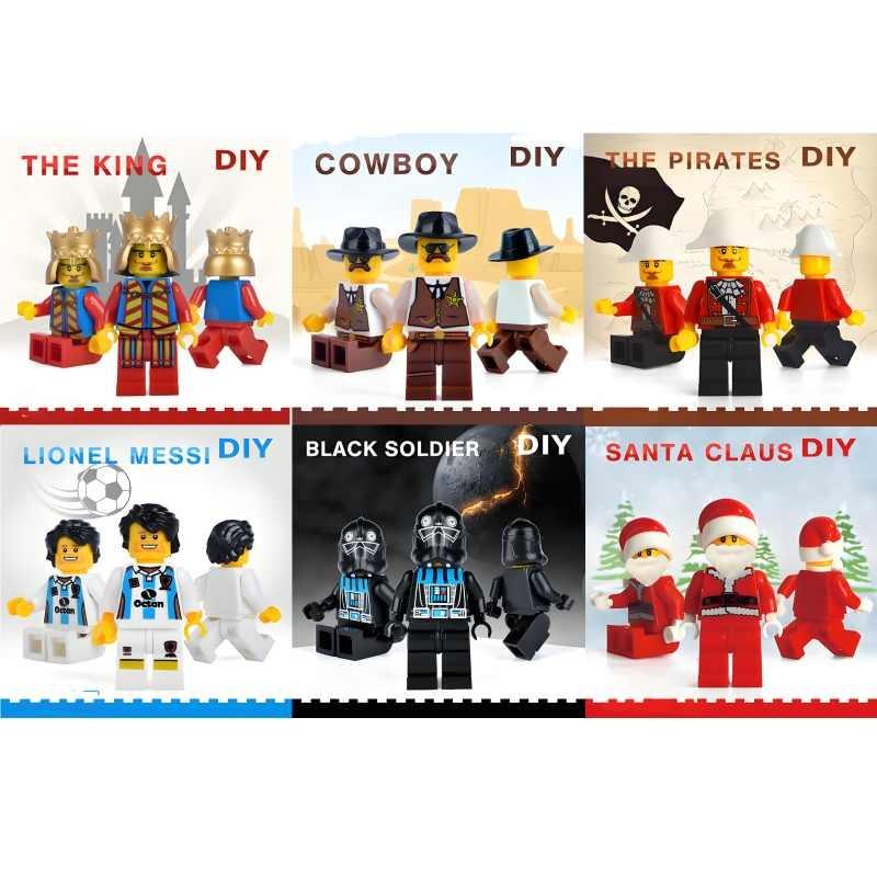 Cowboy Potter Santaclaus Princess Building Blocks Assembly Toys Kids Gift