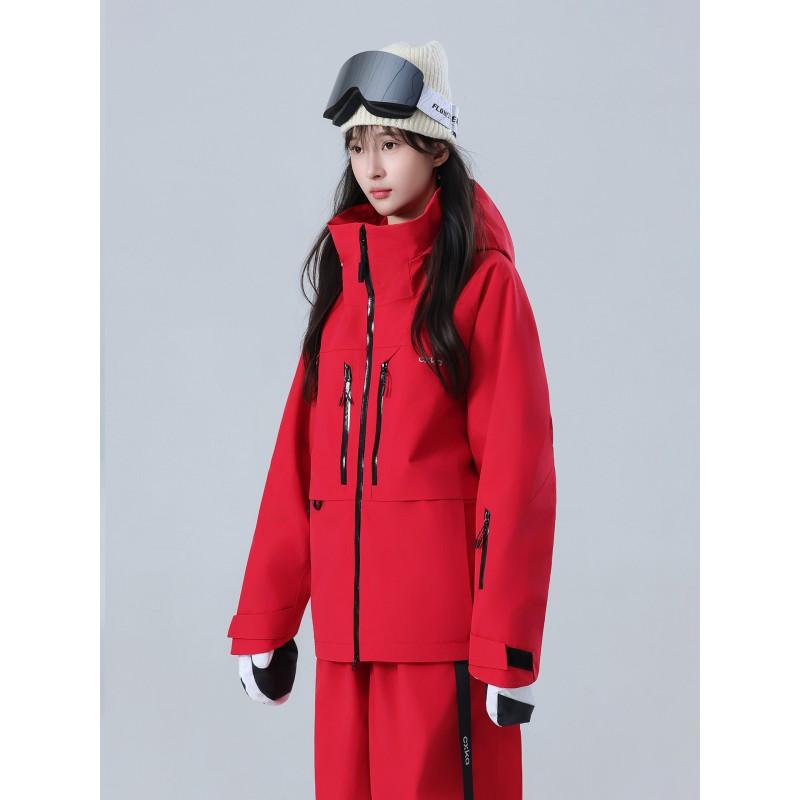 Unisex Ski Suit Set Snowboarding Jacket Pants Thermal Insulated Outdoor Winter Gear Waterproof Breathable Nylon