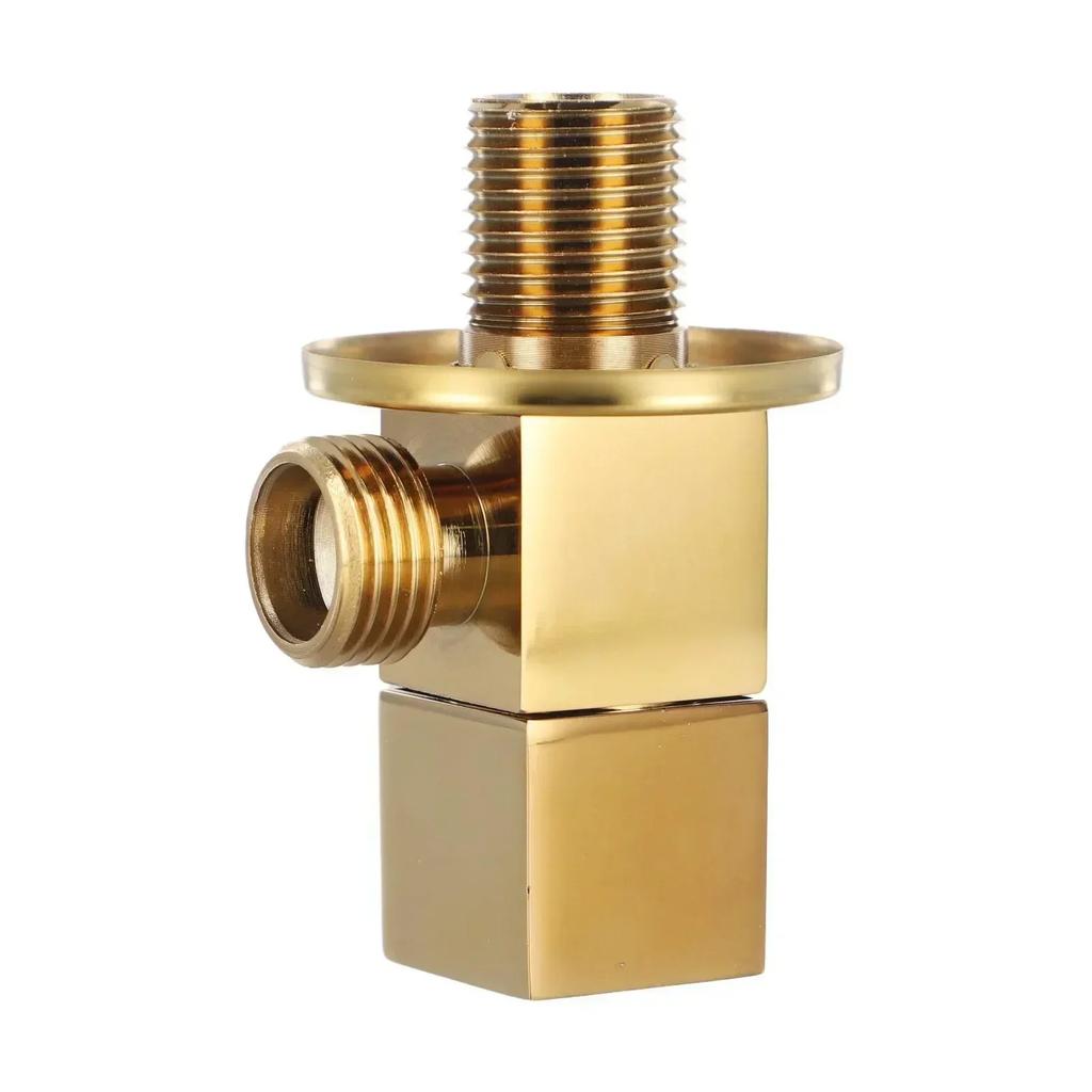 Male Thread Angle Valve For Bathroom Easy To Install Inner Diameter 15mm Practical Quarter Turn Thickened Material
