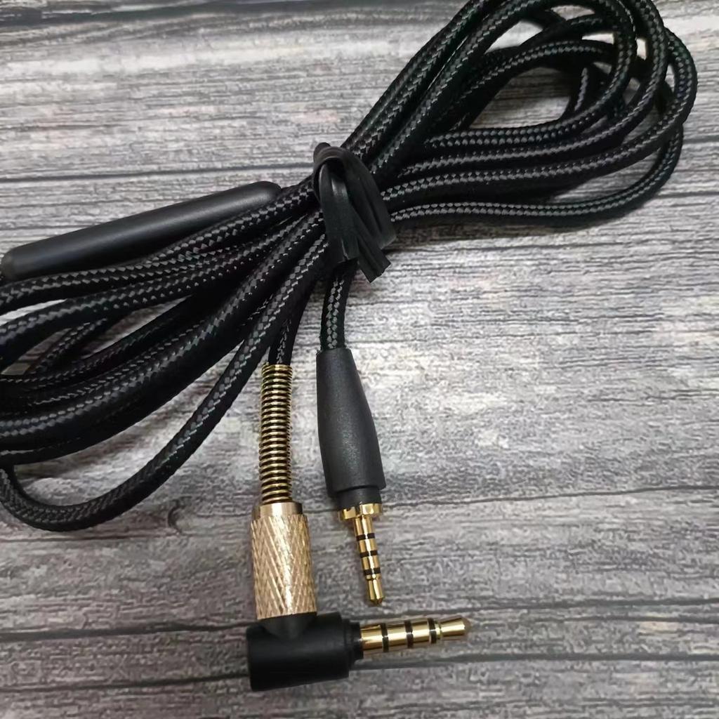 High Quality Audio Cable For Sennheiser Urbanite Headset 3.5mm To 2.5mm Plug with Microphone Braided Wire