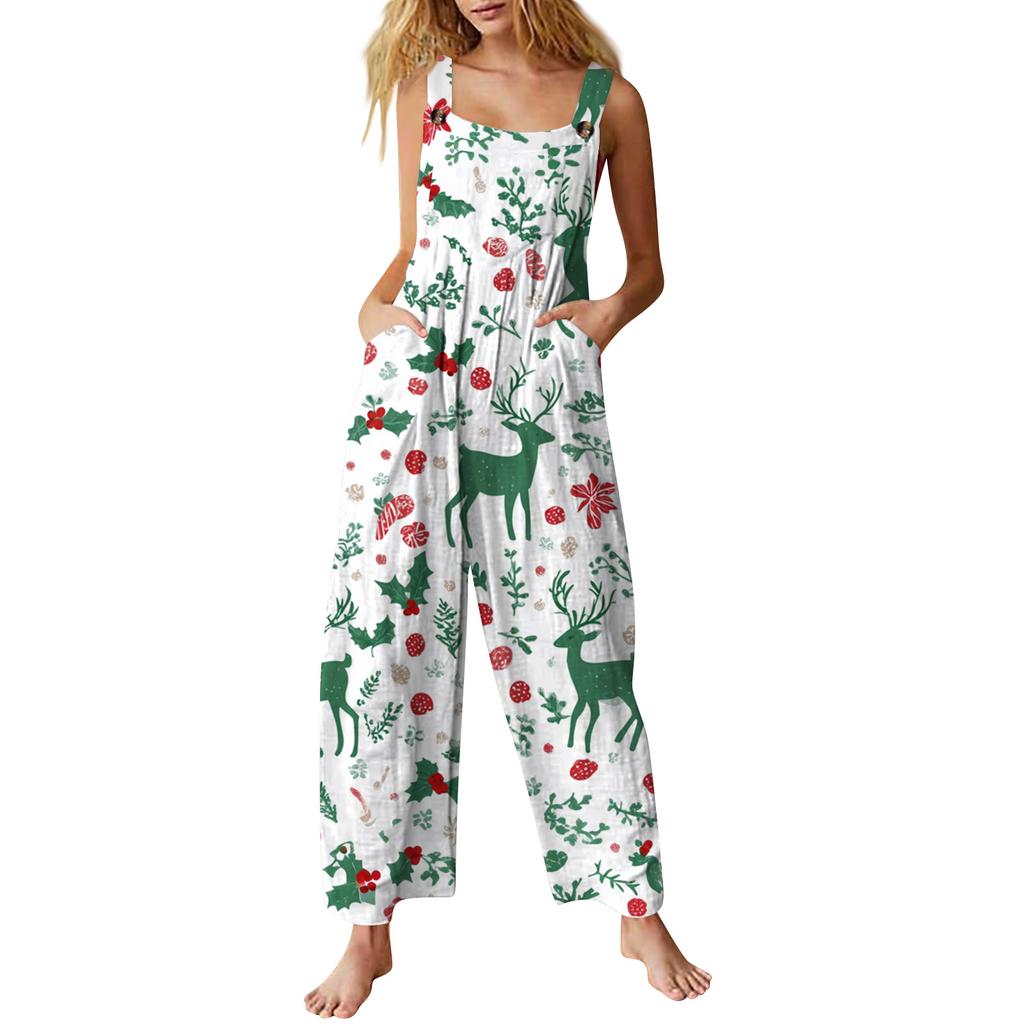 Women's Jumpsuit Printed Casual Loose Jumpsuit