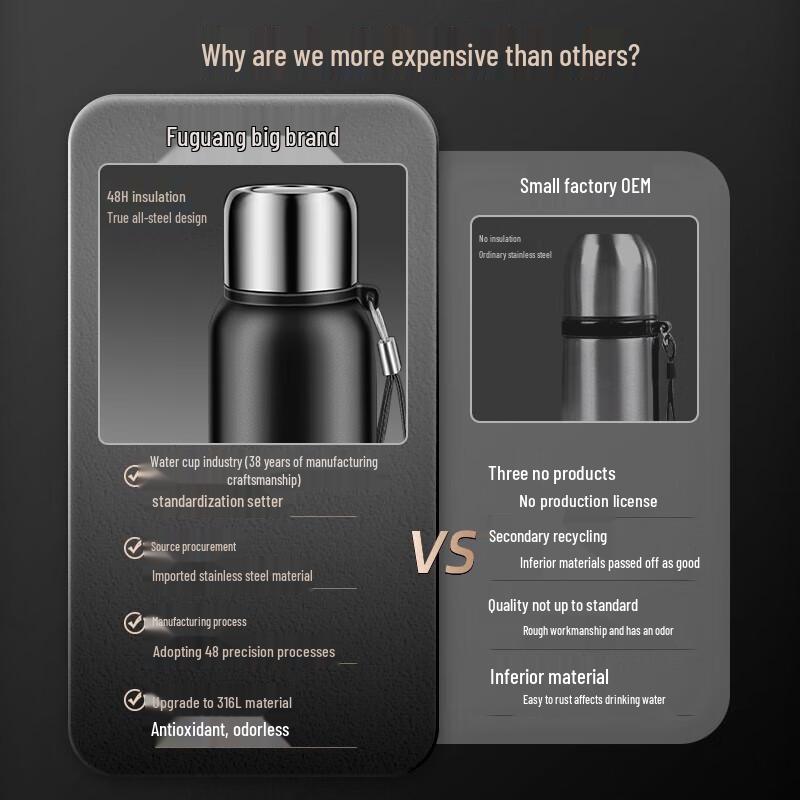 Fuguang 316 Stainless Steel Tea Infuser Thermos Cup