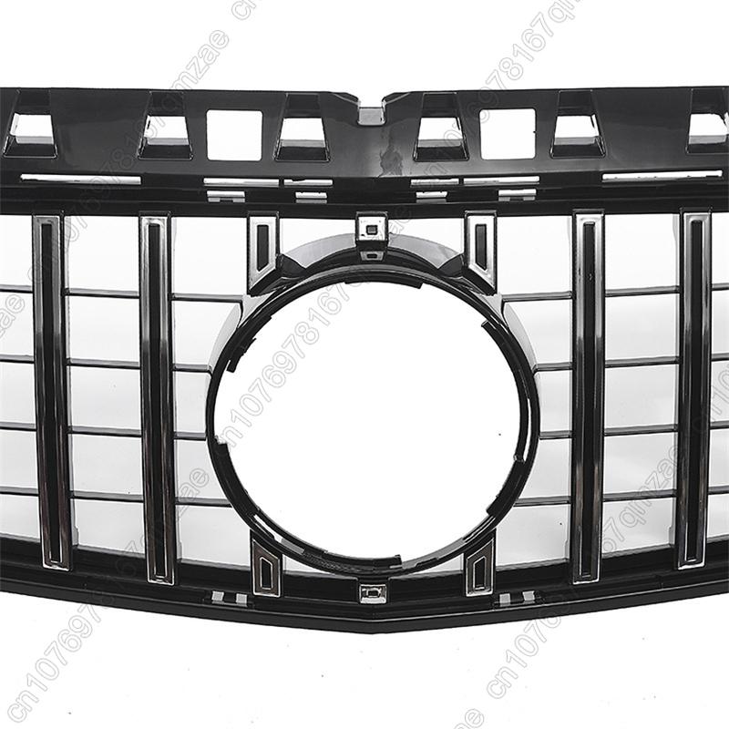 Front Bumper Grille For Mercedes A Class W176 A180 A200 A220 A250 A45 2013-2015 Car Racing Grills GT Style ABS Black/Silver