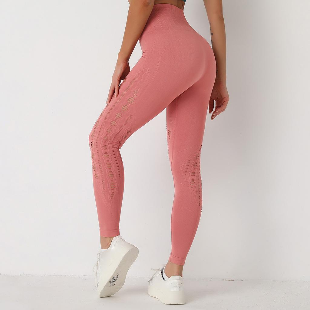 Women's Seamless Knitting High Waist Tight Fitting Hip Lift Motion Yoga Pants
