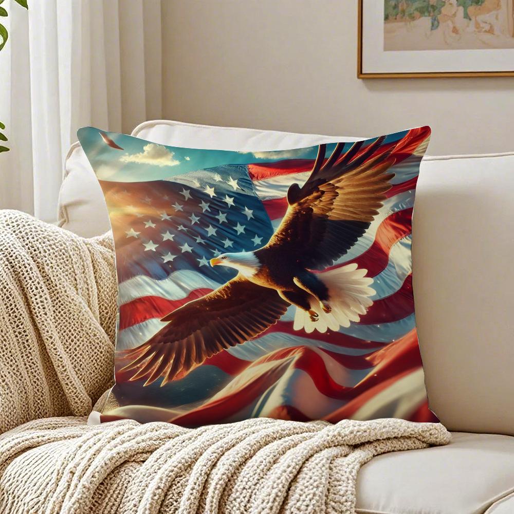 Festive IIndependence DDay Cushion Cover Pillowcase Antidustmite Living Room Sofa Decor Cushion Room