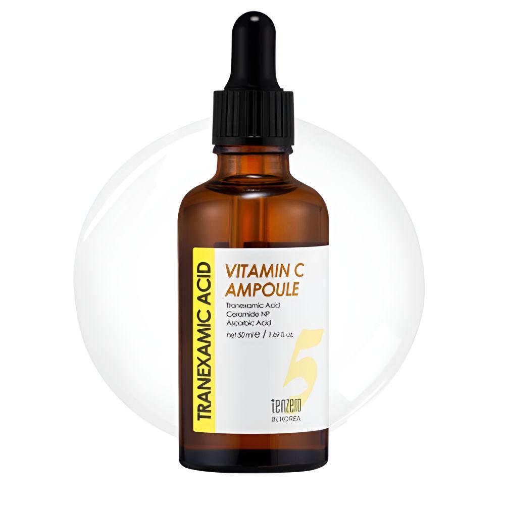 TENZERO Tranexamic Acid Vitamin C Ampoule Brightening Dark Spot Care Facial Serum 50ml