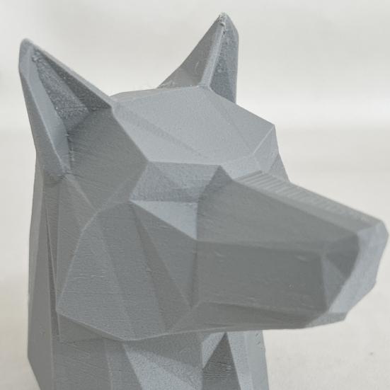 Animal Shaped Car Ornament 3D Printed Wolf Trailer Hitch Decoration, Howling Head Styling Accessory for Truck SUV Rear Bumper, Matte Finish