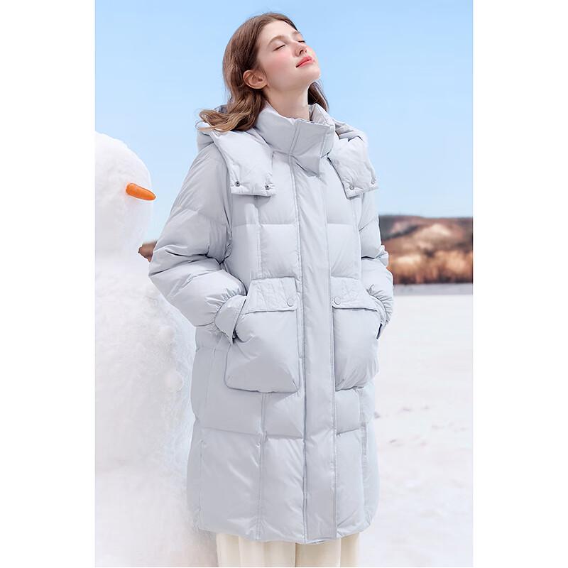 Betu Women's Winter Mid-Length Hooded Duck Down Parka