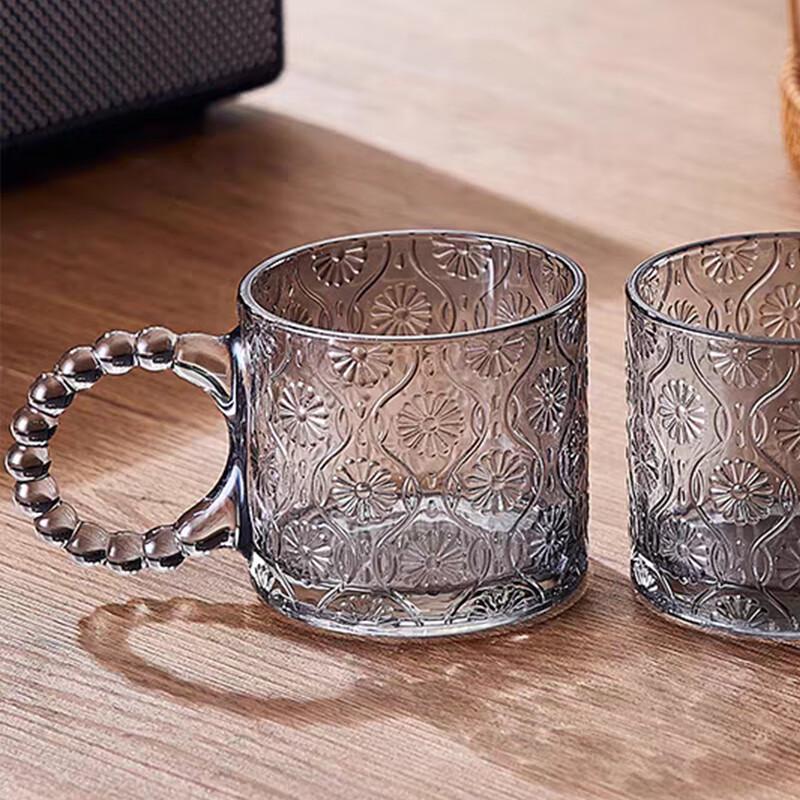 Hua Qingge Dazzling Hammered Glass Couple Cups