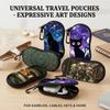 Cute Cat Dog Sunglasses Case Soft Neoprene Glasses Case With Carabiner Clip Portable Protective Eyeglass Pouch Travel Gift