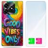 Etui Do Honor X5C Plus / X5C 4G Obudowa Foto Case Plecki Vibes + Szkło 9H