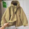 Kapuzenjacke Lässiger Lockerer Schnitt Damenjacke Reißverschluss Lässig Modischer Windbreaker Lockere Damenmäntel