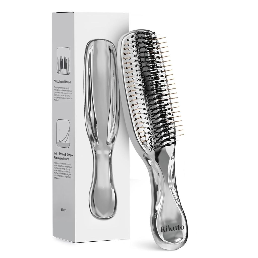 Rikuto Scalp Brush for Beautiful Smooth Scalp Lift Hair Care Wet Prevents Hair Improves Hair Birthday Bath Hair Women's Brush, Brush, Soft, Compact,