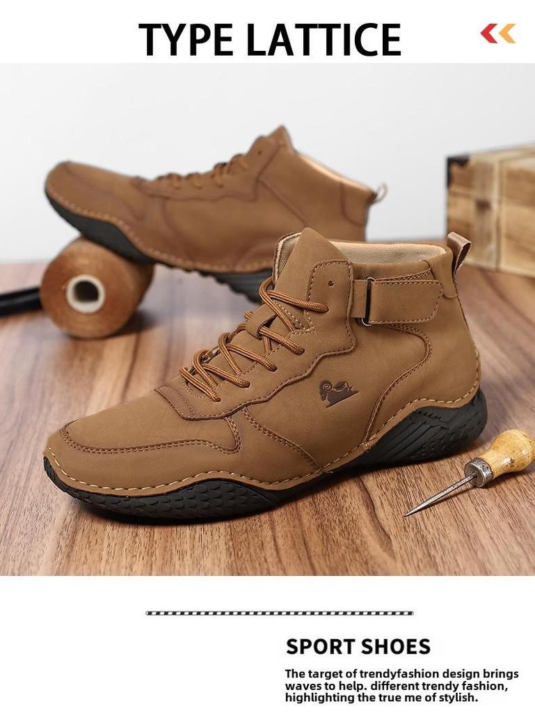 Men's High-Top Octopus Martin Boots - Casual Outdoor Sports Shoes for Autumn and Winter