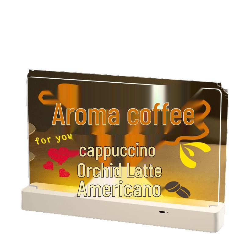 Erasable LED Luminous Drawing Board - Rechargeable Fluorescent Night Light Sign & DIY Message Display