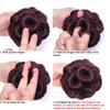 Synthetic Hair Bun Bud Hair Clips With Diamond Colorful Shiny For Women Ponytail Claw Clip Lifelike Hairpiece Styling Tools