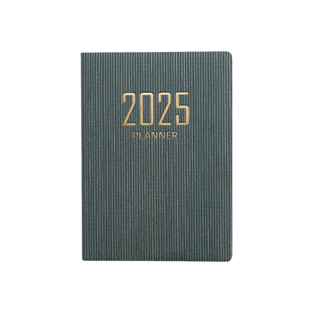 A7 Thick Paper Notebook Faux Leather Cover No Ink Bleeding 2025 Planner Ink-resistant Paper Planner