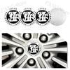 AAZD1 4Pcs 56/60mm JAF Japan Automobile Federation JDM Emblem Car Wheel Center Hub Cap Rim refit  Badge Cover Universal Sticker