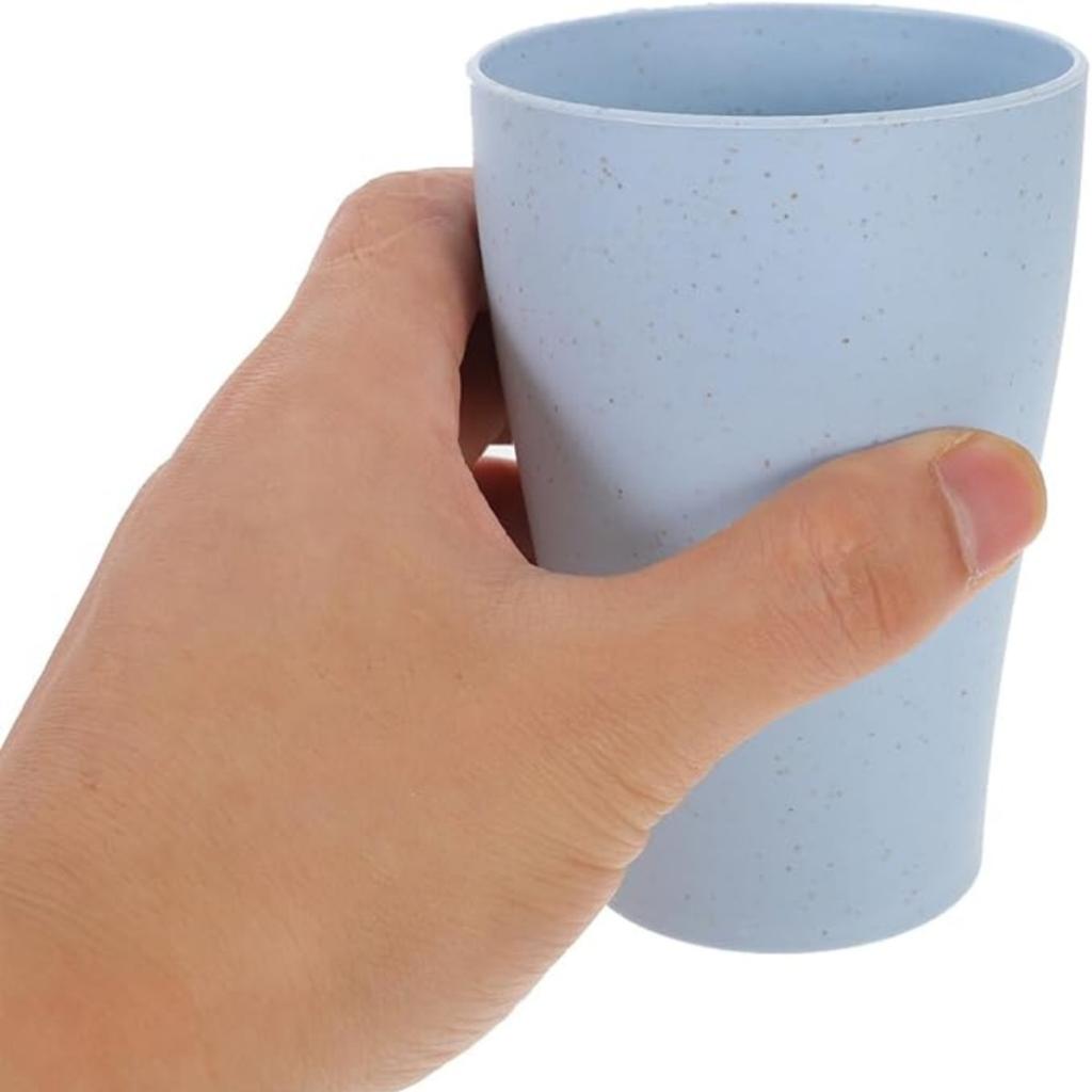 4 ks kelímků na pití, hrnek na vodu, venkovní kempingové kelímky, držáky na zubní kartáčky, nerozbitné kelímky vhodné do myčky nádobí do kuchyně, restaurace, cestování, večírky, akce