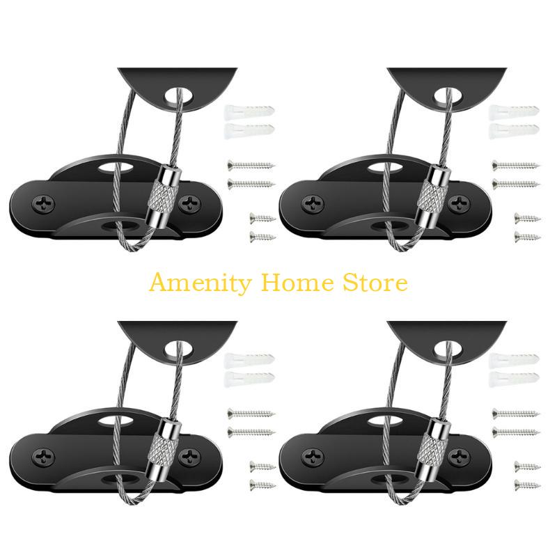 F26C Adjustable Furniture Anti tip Straps Wall Mounted Furniture Safety Straps Strong Heavy Duty Furniture Anti tip Straps