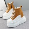 Fashion 13CM Spring Autumn Ankle Boots Women Platform Cushioned Wedge High Brand Chunky Sneakers Fashion Shoes