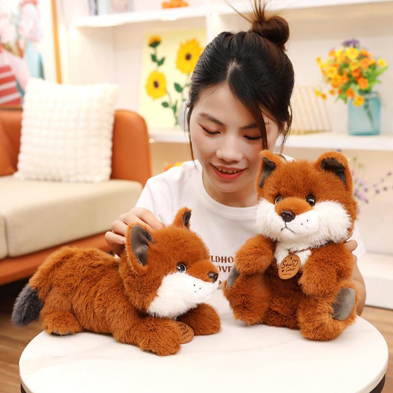 Toy Fox Plush Cartoon Animal Stuffed Toy Home Bedroom Decoration Gifts Kids