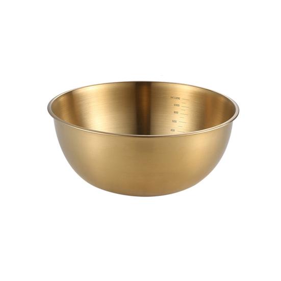 Stainless Steel Mixing Bowls Heavy Duty Nesting Salad Mixing Bowls with Scale