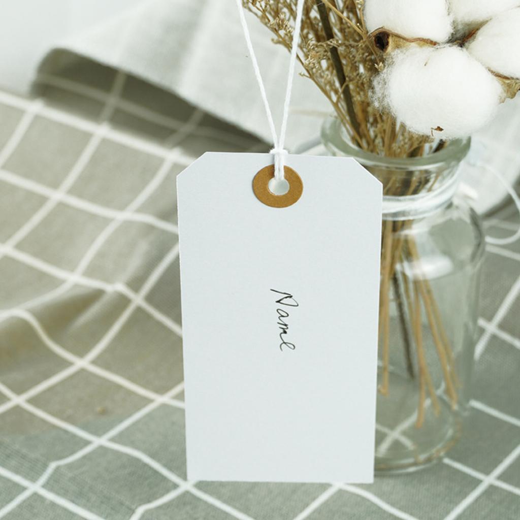 100Pcs Blank Price Label Clothing Labels White Clothing Making Label Small Price Label for Jewelry Crafting Clothes