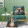 Creative Cute Starry Sky Puppy Pillow Case Printed Brushed Fleece Pillow Baby Skin-Touch Eco-Friendly Dye-Sublimat