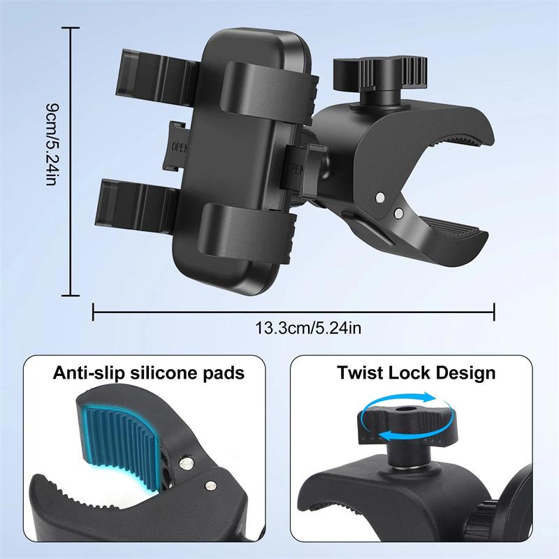 Phone Holder Motorcycle Mobile Phone Holder Mountain Bike Cellphone Bracket Cycling Accessories For 4-7 Inch