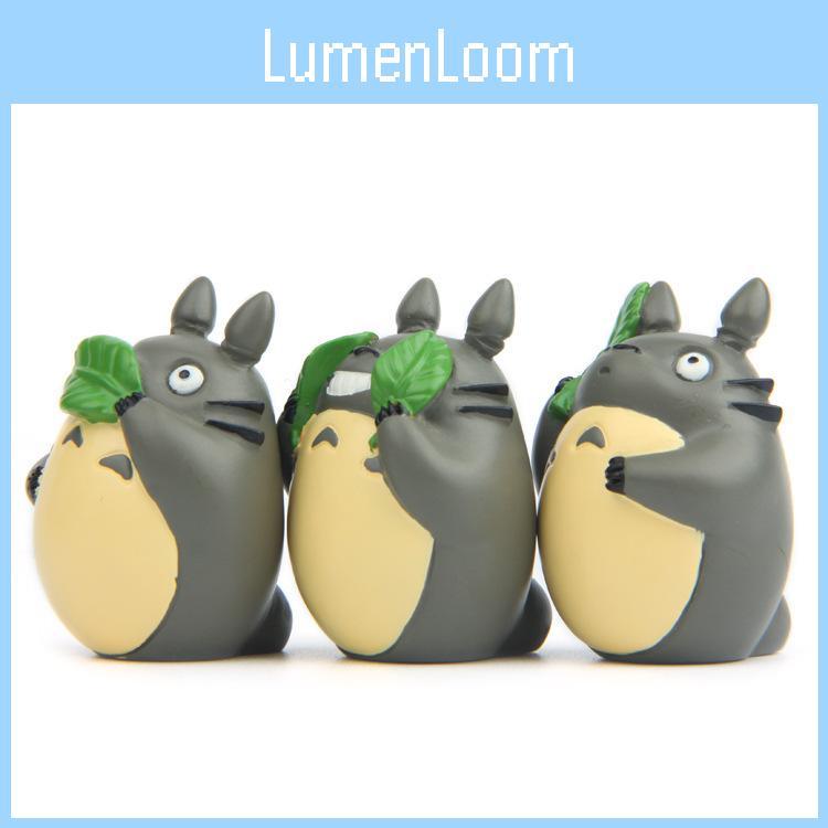 Cartoon My Neighbor Totoro Garden Style Resin Statue With Tree Craft For Gift And Home Office Use