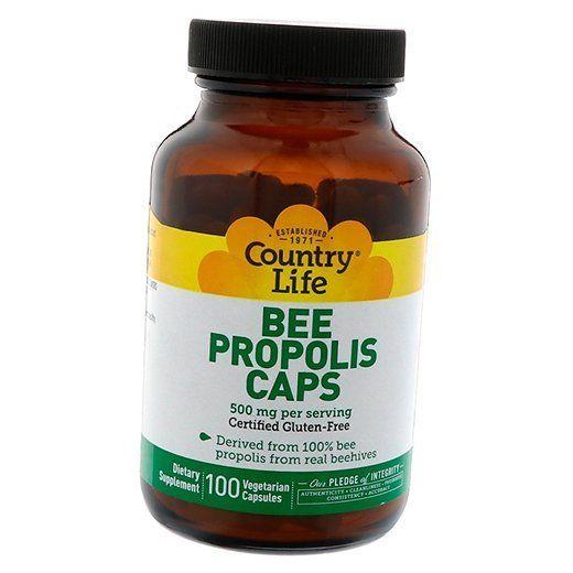 

Екстракт бджолиного прополісу, Bee Propolis Caps 500, Country Life 100вегкапс (71124006) 100vcaps