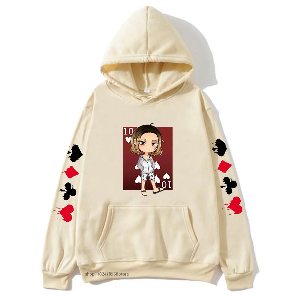 Alice In Borderland 2 Hoodies Cartoon Anime Print Sweatshirts for Men/Women Clothing Male Winter Anime Print Tops