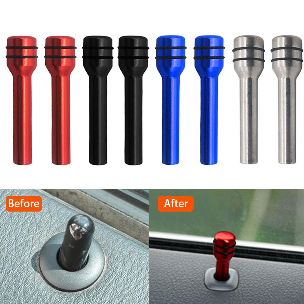 4pcs For VW Polo Golf 3 Beetle MK2 MK3 MK4 MK5 MK6 Bora CC Passat B6 B5 B7 Car Alloy Door Lock Pins Screw Knob Button