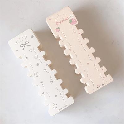 50 Unidades Horquilla Tarjeta de Papel Larga Tarjeta de Exhibición para Diadema Para Empaque de Joyería para el Cabello DIY Pinza para el Cabello Diadema Pulsera Etiqueta de Precio al por Menor