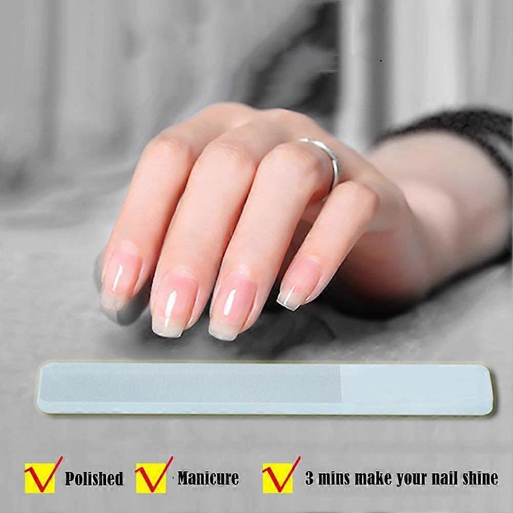 Glass Nail Files Nano Crystal Mini Nail File Upgrade Nail Buffers Nail Polishing Strip Professional Nail Manicure Tool. 3 Pcs/Set