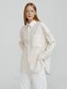 MOLLIOLLI Urban Oversized Half Basic Shirt [Ivory]