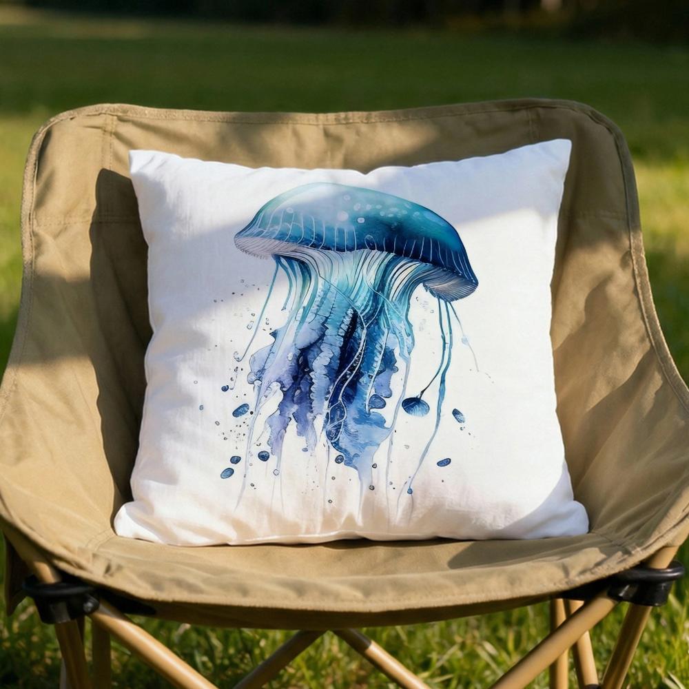 Sea Animal Turtle Coral Cushion Cover Soft Reversible  Durable Pillow Cover  MultiScene Use for Home  Car Daily Comfort