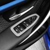 4Pcs For BMW F30 F35 3 Carbon Fiber Interior Door Window Lifter Control Switch Decor Armrest Panel Trim Car Styling Accessories