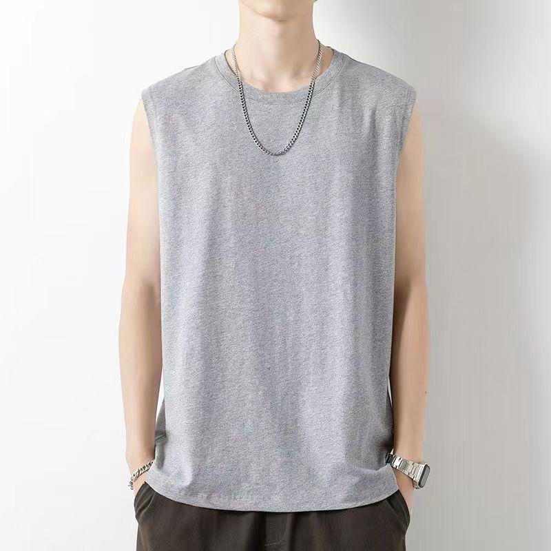 Men's Trendy Korean Solid Color Sleeveless T-Shirt Vest